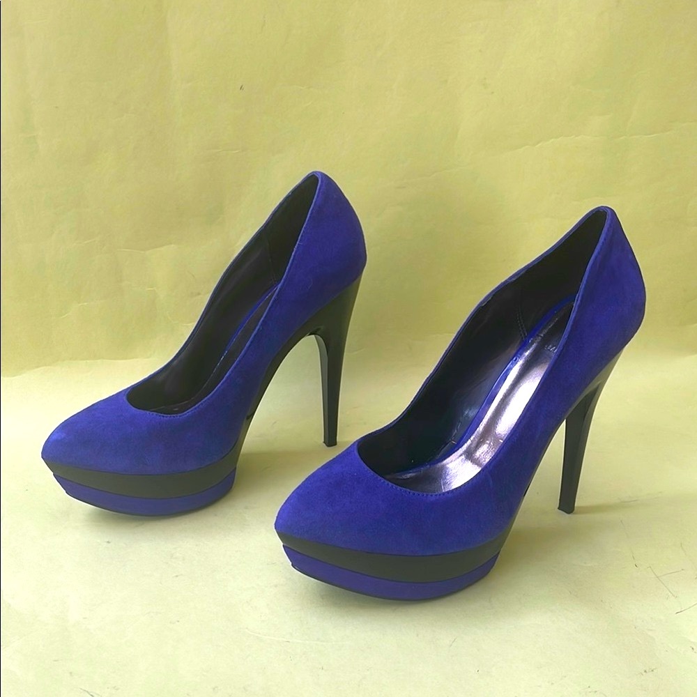 Bakers Purple and Black Platform Shoes